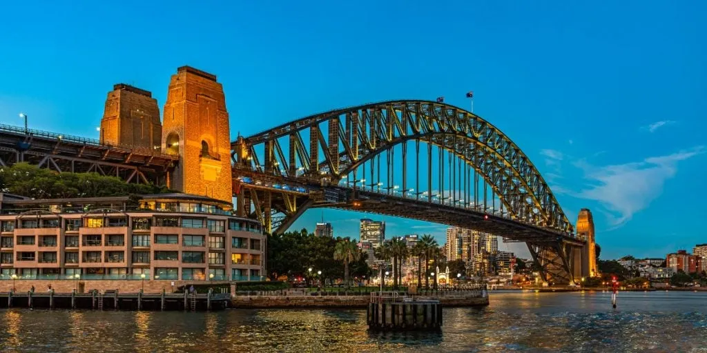 Sydney Harbour Bridge nad Zatoką Sydney
