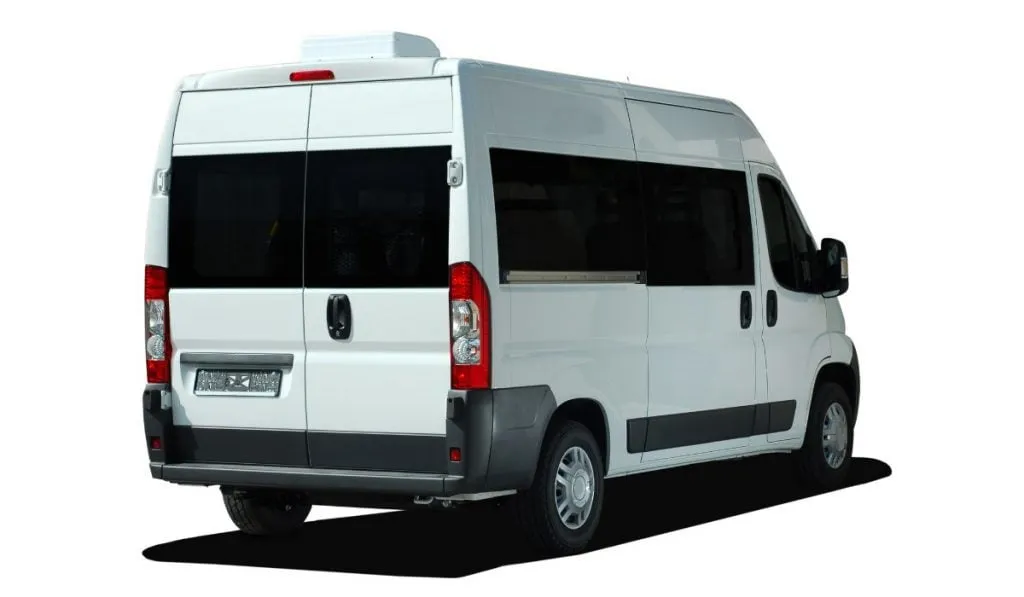 Twin-berth campervan, buitenaanzicht