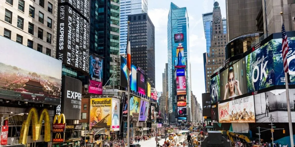 Streets of Manhattan, Times Square, New York City